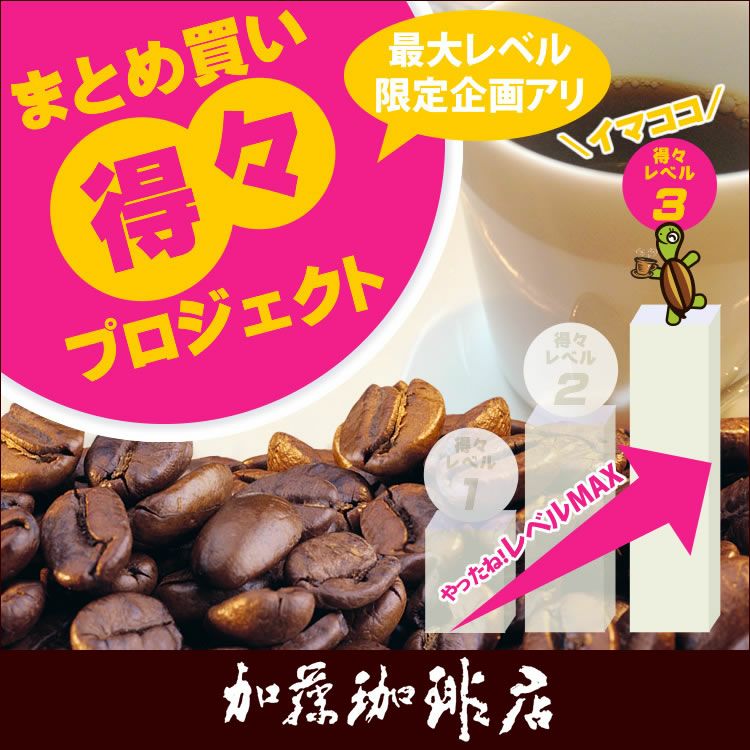 200g×3袋】まとめ買い得々プロジェクト/珈琲豆 | honu加藤珈琲店株式会社
